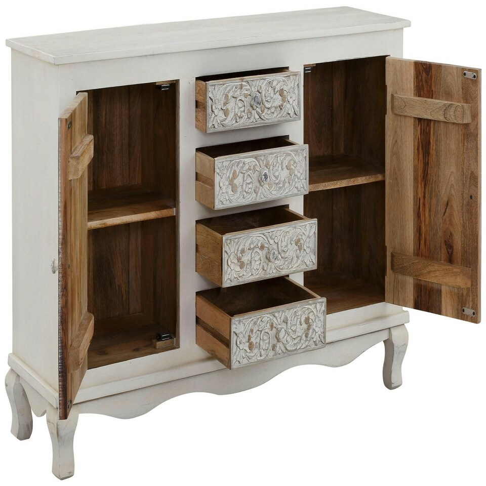 image 1 of Rajat Sideboard 2D4DR white Grey White | White Grey