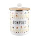 image 1 of Silly Goose Compost Caddy - Metal 2L Decorative Kitchen Food Waste Bin