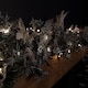 image 10 of 1.8m Snowy Christmas Garland with Pinecones 96 Tips and 50 Warm White LED Lights