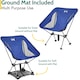 image 3 of Hawk Lightweight Folding Chair - Blue