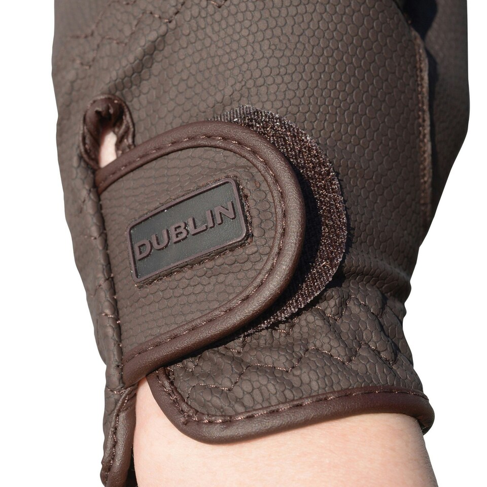 image 1 of Dublin Touch Screen Everyday Riding Gloves - Brown - M Brown | M