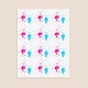 image 3 of Dolls Gender Reveal Round Stickers 60mm - Sheet of 12