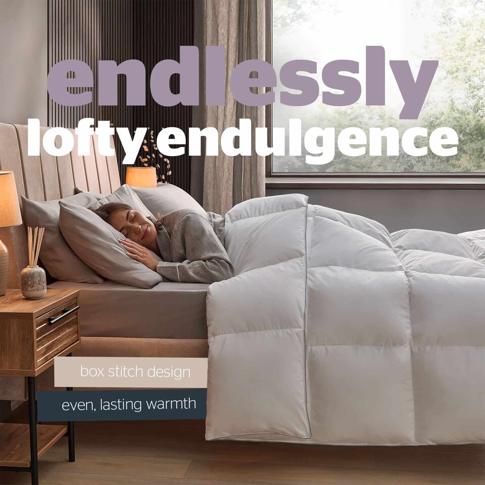 image 1 of Silentnight Goose Feather and Down 10.5 Tog Duvet | White | SuperKing