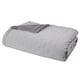 image 4 of Catherine Lansfield Cosy Nori Soft Sherpa Bedspread | Silver | Silver Grey | One Size