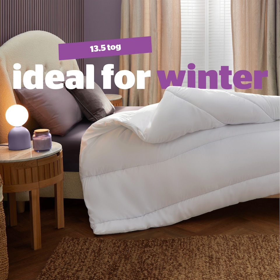 image 1 of Silentnight Deep Sleep 15 Tog Duvet | White | Double