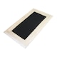 image 1 of Henselite Flat Bowls Mat - Black/White - One Size