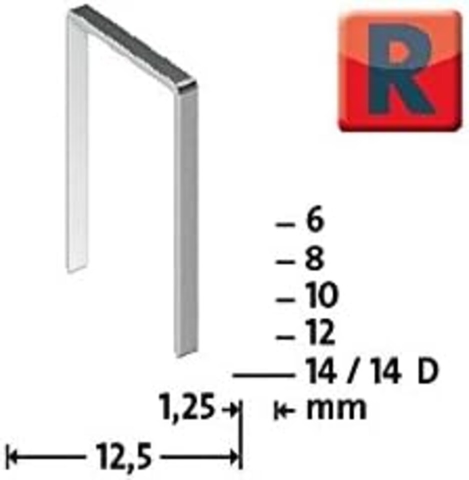 image 1 of Novus Typ 50/6 R-6 mm Staples (Pack of 960)