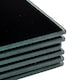 image 4 of Harbour Housewares Black Glass Dining Set - 12pc - 40 x 30cm Placemats & Coasters Black