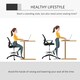 image 3 of Vinsetto Draughtsman Chair Tall Office Chair with Adjustable Height