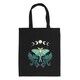 image 1 of Something Different Luna Moth Cotton Tote Bag - Black/Green/White - One Size Black