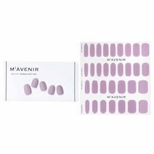 Nail Sticker (purple) - # Redbean Matt Nail - 32pcs Red