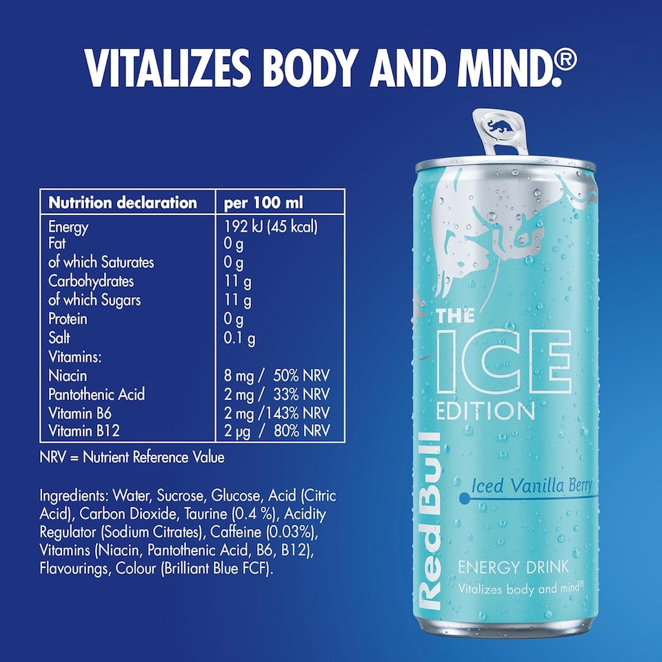 image 1 of Red Bull Winter Iced Vanilla Berry Edition, 12 x250 ml