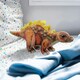 image 7 of Stegosaurus Dinosaur Soft Toy Dinosaur Skeleton Body Plush Cuddly 25cm Brown