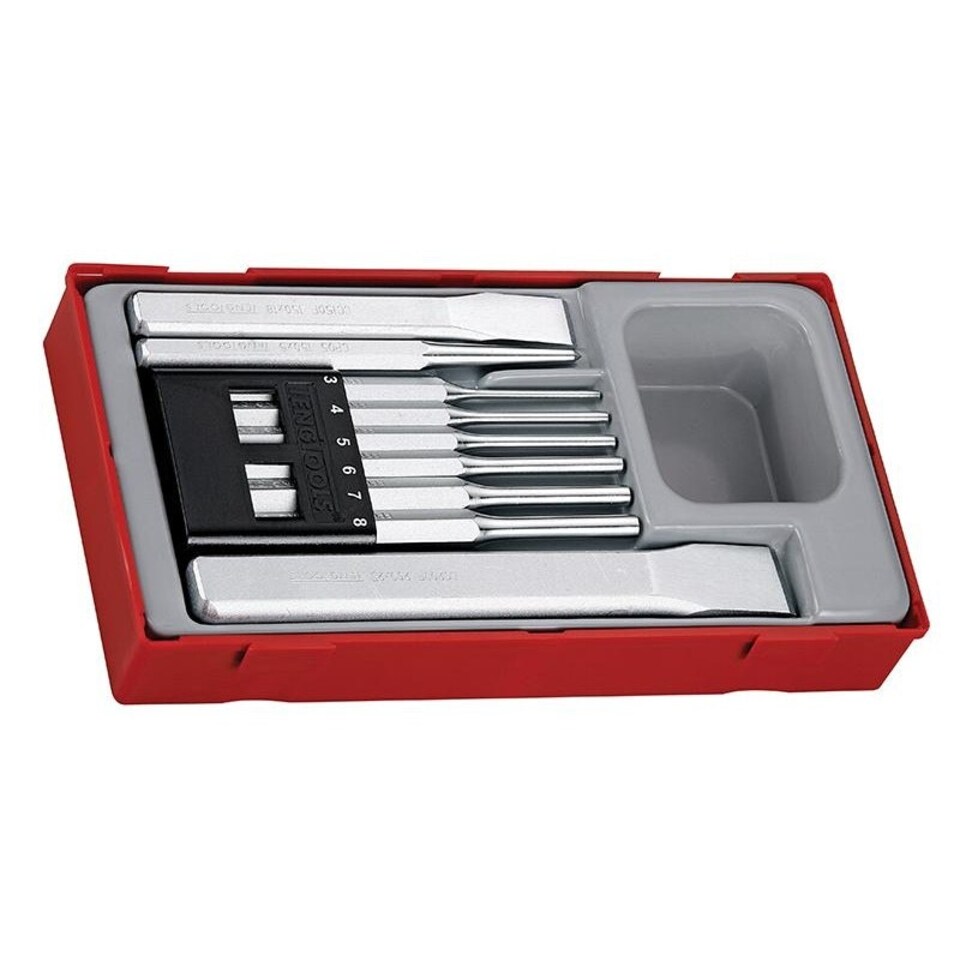 Teng Ttpc09 Punch & Chisel Set, 9 Piece - Multi Colour - One Size