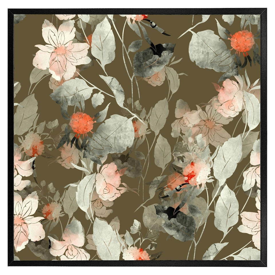 image 1 of Imprint fantastic paint bouquet (Picutre Frame) Black | M