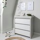 image 3 of Tutti Bambini Modena Changing Unit - Grey Ash/White