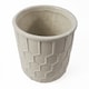 image 4 of 16cm White Honeycomb Ceramic Planter | White