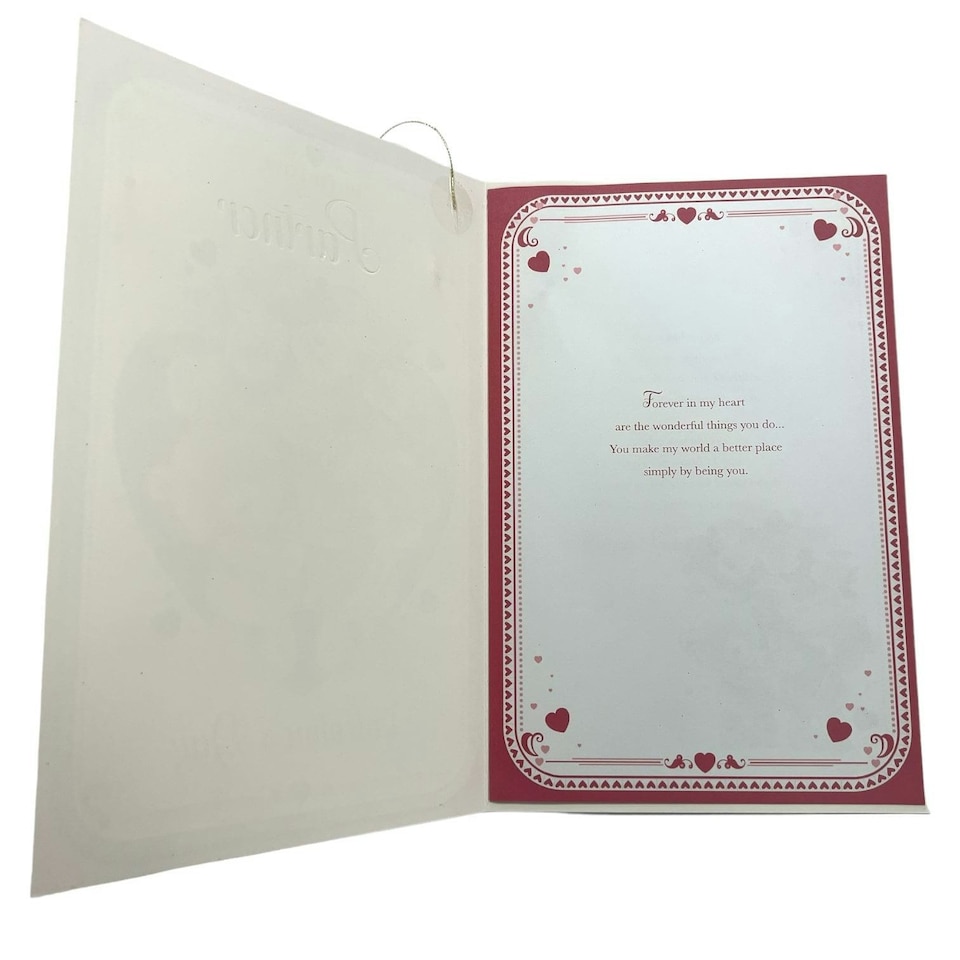 image 1 of To Partner Teddies With Gifts & Bouquet Glitter Finished Valentine's Day Card