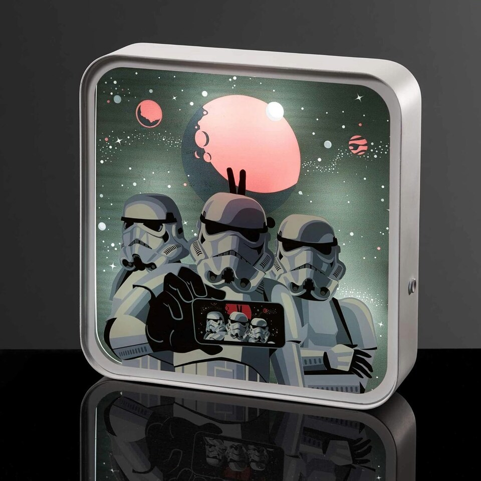 image 1 of Star Wars Stormtrooper Perspex Desk Lamp Black
