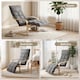 image 8 of HOMCOM Accent Chair, Leisure Lounge Chair Armchair with Footrest