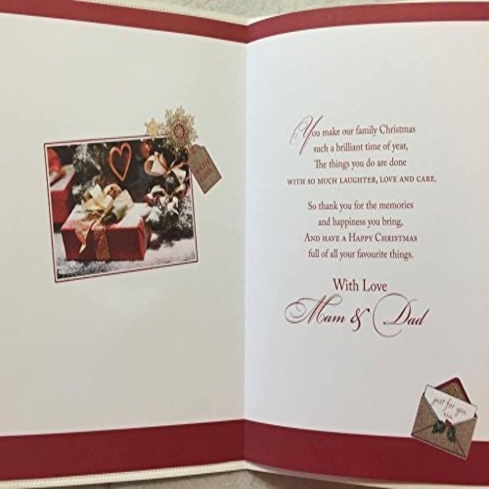 image 1 of TRADITIONAL MUM & DAD CHRISTMAS - BOTH OF YOU GREETING CARD