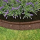 image 1 of Pack of 5 x 1m Flexi Border Garden Edging in Brown Brown