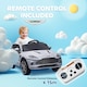 image 4 of AIYAPLAY 12V Kids Electric Car, Aston Martin DBX Licensed Kids Ride on Car with Remote Control, 4 Suspension Wheels, LED Lights, Music, Horn, Slow Start, for Ages 3-6 Years, Grey