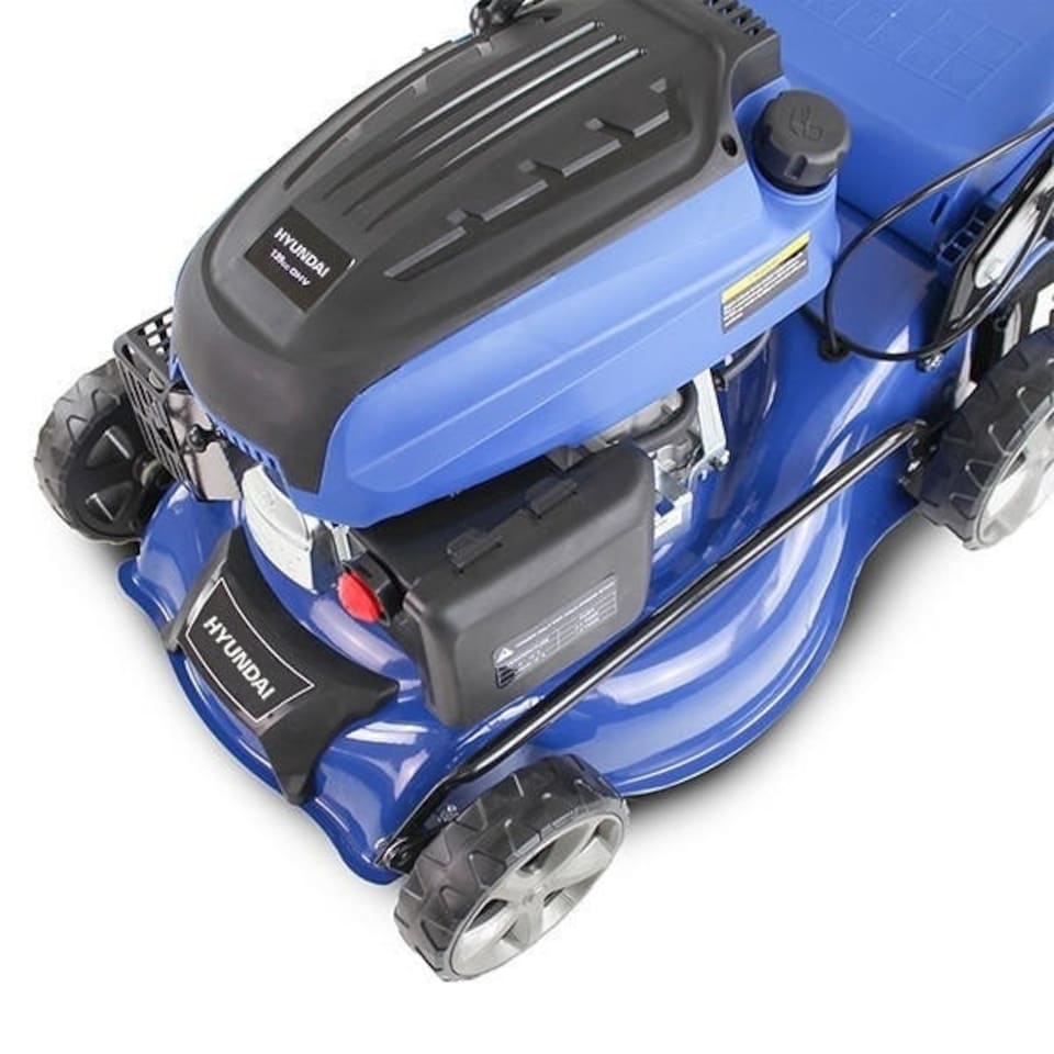 image 1 of Hyundai 17" / 42cm 139cc Self-Propelled Petrol Lawnmower, 25-75mm Cuts, Rear Discharge | HYM430SP