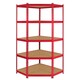 image 3 of Z-Rax 90cm Racking Bundle: Corner Shelving and 2 Garage Racking Bays | Red