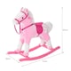 image 5 of HOMCOM Baby Rocking Horse Plush Ride on Animals Rocker with Sound Handle Grip for Kids 3-6 Years - Pink