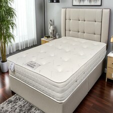 Cashmere 2000 Silk Pocket Spring Medium Firm Natural Mattress With Edge Support