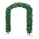 image 1 of 8ft (2.55m) Samuel Alexander Double Door Plain Green Christmas Tree Arch with 2000 Tips