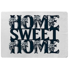 Home Sweet Home Type (Rug) Black | Large: 140x200cm