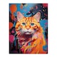image 3 of Orange Tabby Cat Lover Gift Pet Portrait Black Framed Wall Art Print A4