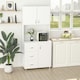 image 3 of HOMCOM Kitchen Storage Cabinet Wooden Cupboard Organiser, White