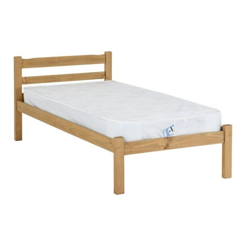 image 1 of Panama 3 Feet Bed Frame - L198 x W98 x H77 cm - Natural Wax