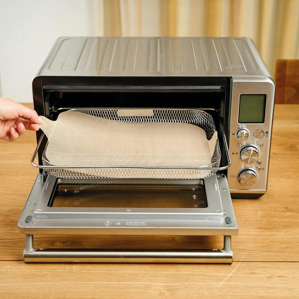 image 1 of NoStik Reusable Air Fryer Liner Rectangular Set Of 2