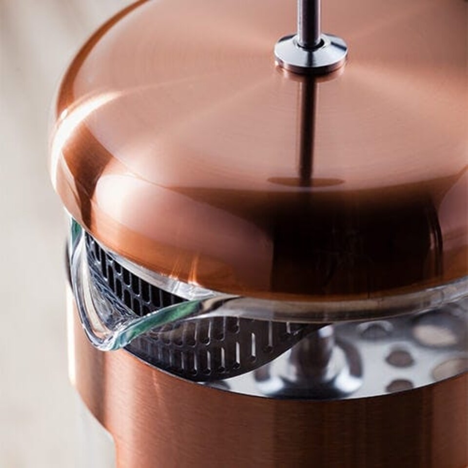 image 1 of Judge 8 Cup Glass Cafetiere Copper