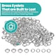 image 7 of 14mm Brass Eyelets with Washers for Arts & DIY Projects - 50 Pcs
