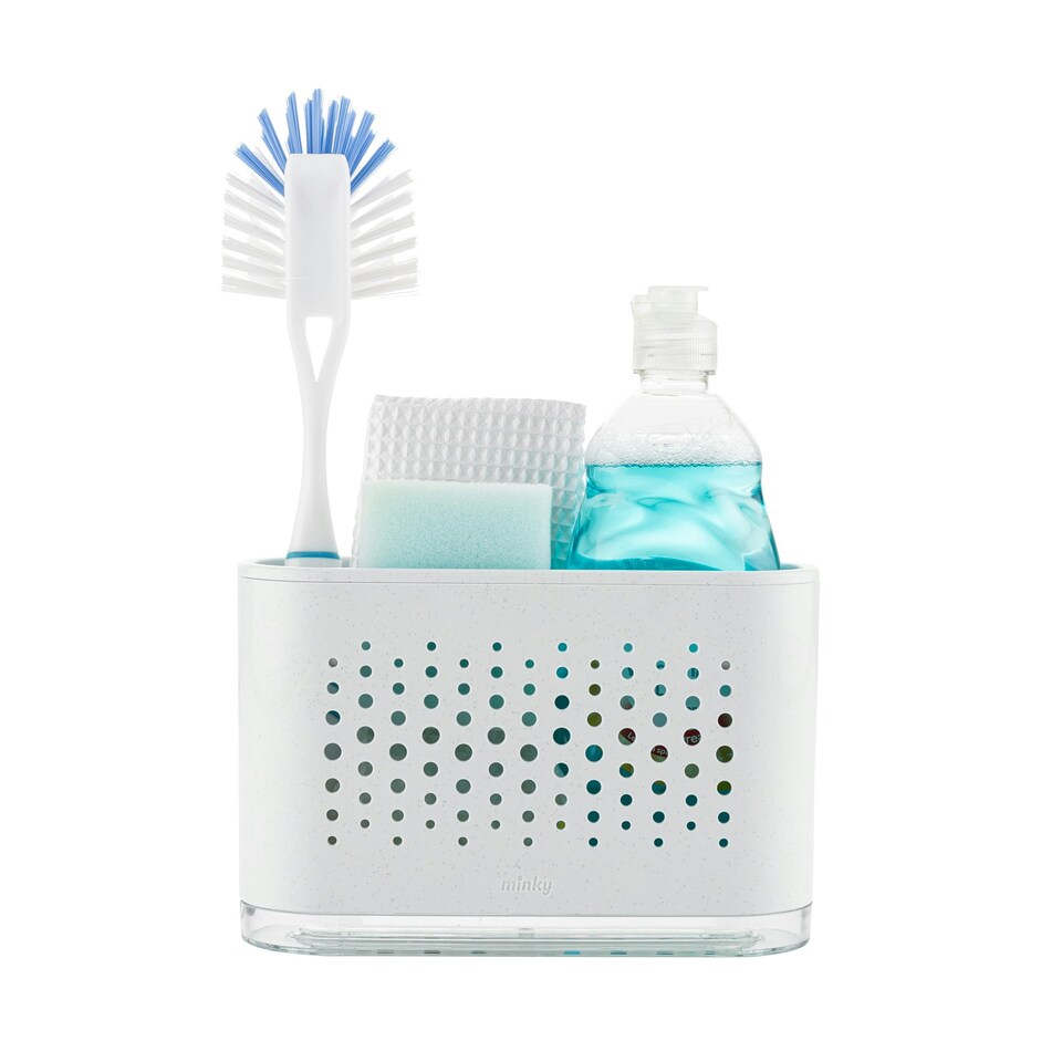 image 1 of Slimline Sink Tidy Speckled White