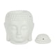 image 3 of White Buddha Head Oil Burner