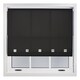 image 3 of FURNISHED Roller Blinds Daylight Square Eyelet Light Filtering Easy Fit Trimmable Window Shade | Black | Black