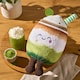image 3 of OHS Sweetie Pie Filled Novelty Scatter Cushion Soft Fleece Toy Pillow | Green | Mandy the Matcha