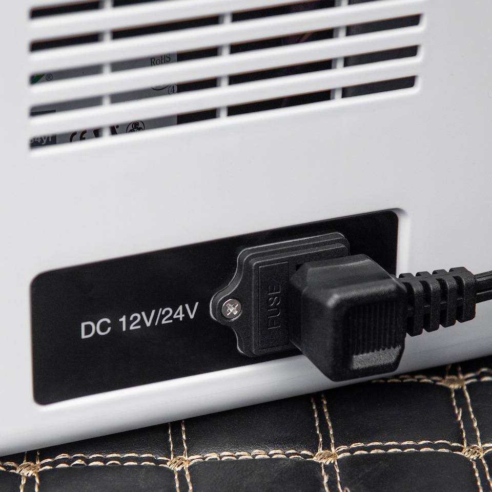 image 1 of Outsunny 12V Portable Car Refrigerator w/ Inner LED Light Indoor Outdoor, 25L