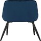 image 10 of Quebec Straight Edge Dining Set with 4 Avery Chairs Blue | Sapphire Blue