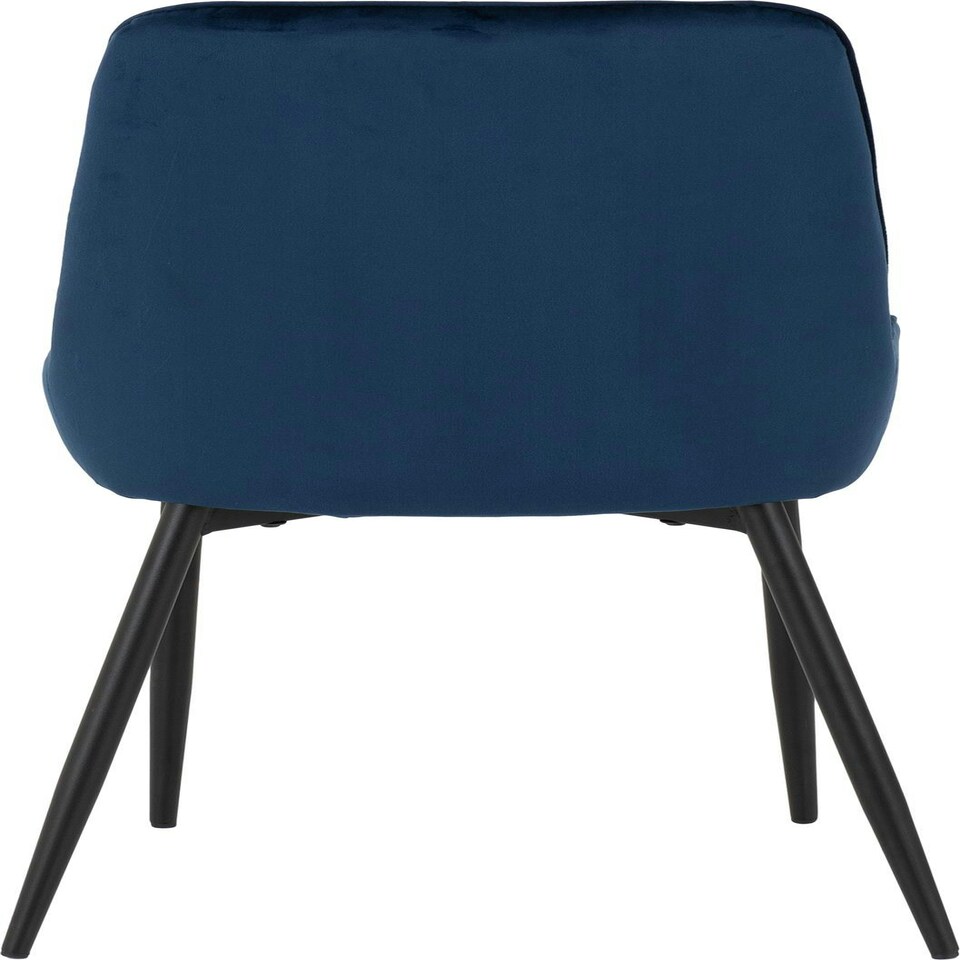 image 1 of Quebec Straight Edge Dining Set with 4 Avery Chairs Blue | Sapphire Blue