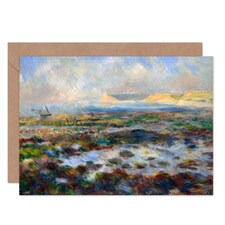 Renoir Low Tide Port 1883 Painting Fine Art Art Card