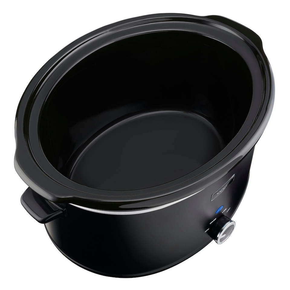 image 1 of Cooks Professional Slow Cooker 8 Litre with Dishwasher Safe Bowl, 2 Heat Settings & Keep Warm Function | Black