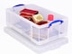 image 2 of Really Useful Plastic Storage Box 50 Litre CLEAR Pack of 6