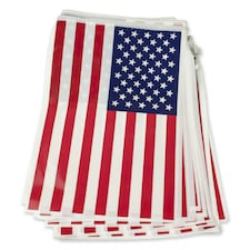 Bristol Novelty USA Flag Bunting - Red/White/Blue - One Size